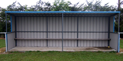 Sports Dugout Front View